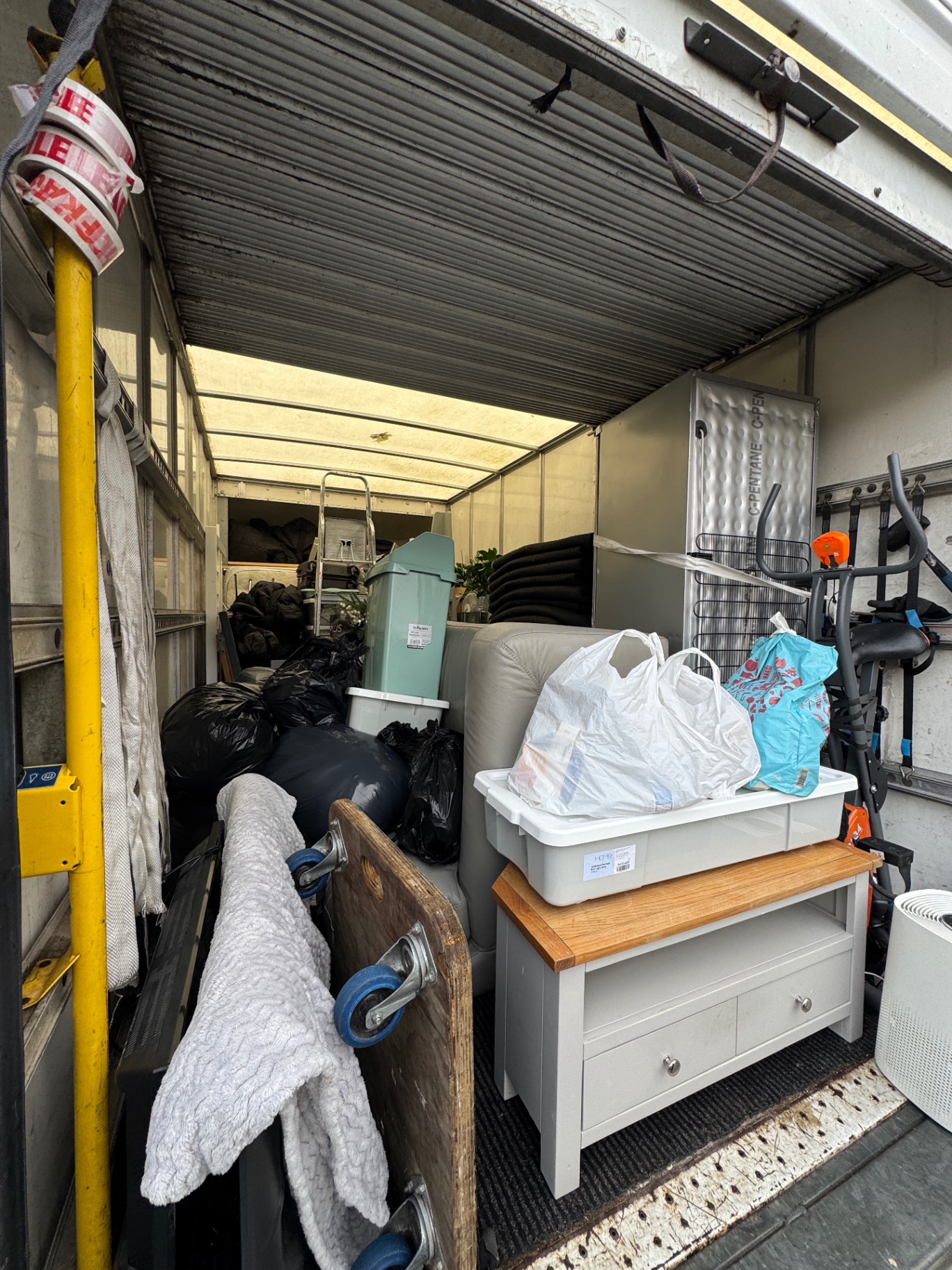 Full van load during a Liverpool house clearance